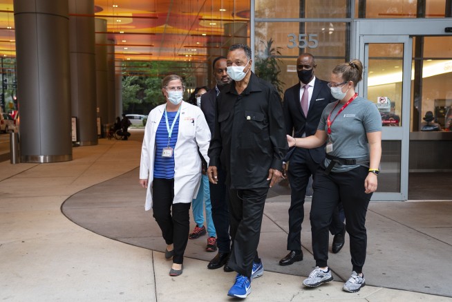 Jackson released from Chicago facility after COVID recovery