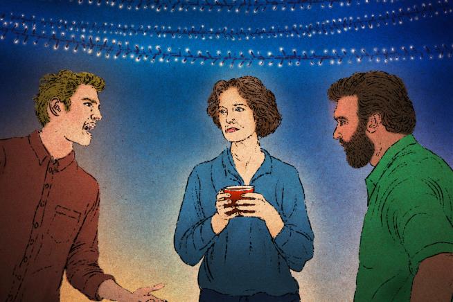 Here's a strategy to get through stressful holiday gatherings. Act like a dull rock