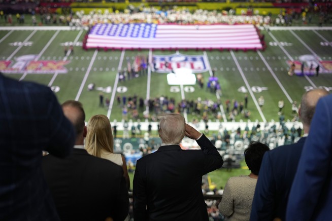 A presidential first: Trump at the Super Bowl, latest chapter in a complicated legacy with football