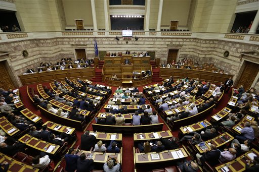 Greece's Tsipras tries to rally support for austerity deal