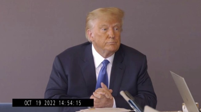 Trump's video deposition in rape lawsuit made public
