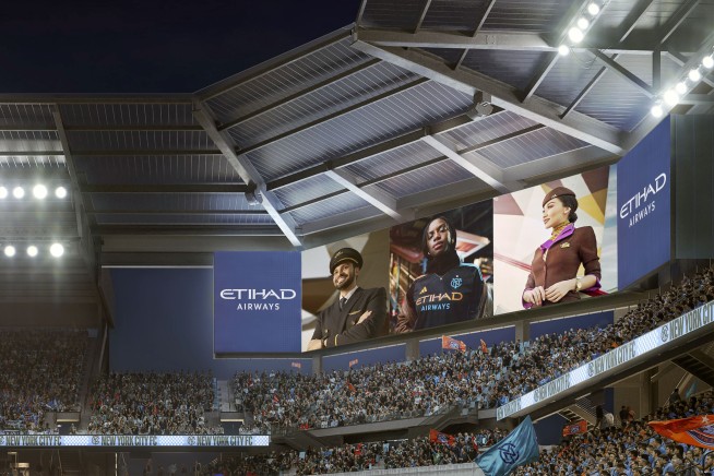 NYCFC stadium next to Citi Field to be called Etihad Park after United Arab Emirates airline