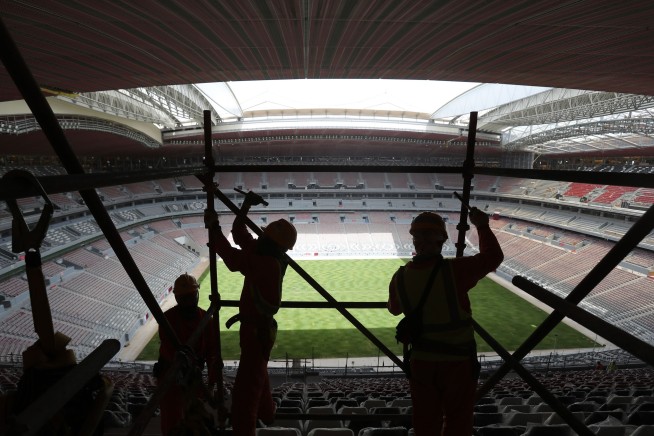 Rights group: Labor abuses widespread at World Cup stadiums