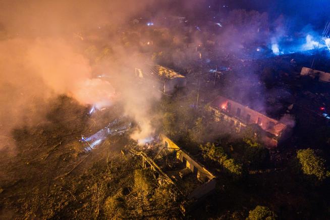 An explosion at a fireworks plant in China kills at least 26 people and injures dozens of others