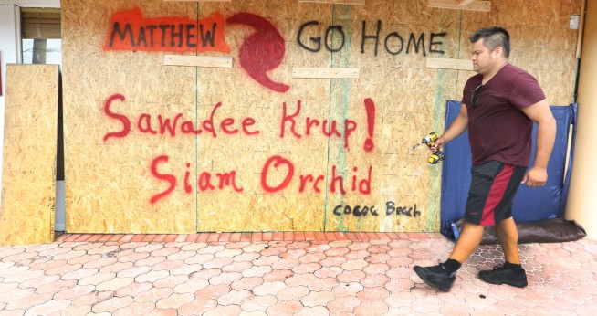 The Latest: Florida hurricane warning zone expands to border