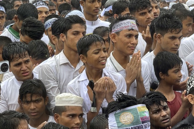 Rohingya refugees mark the anniversary of their exodus and demand a safe return to Myanmar