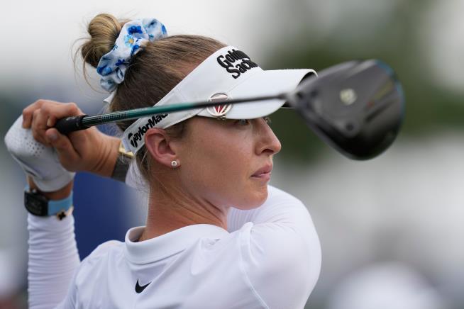 Nelly Korda goes bogey-free for 67 and shares the lead at LPGA in Mexico
