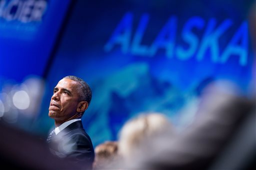 Obama paints doomsday scene of global warming in Alaska