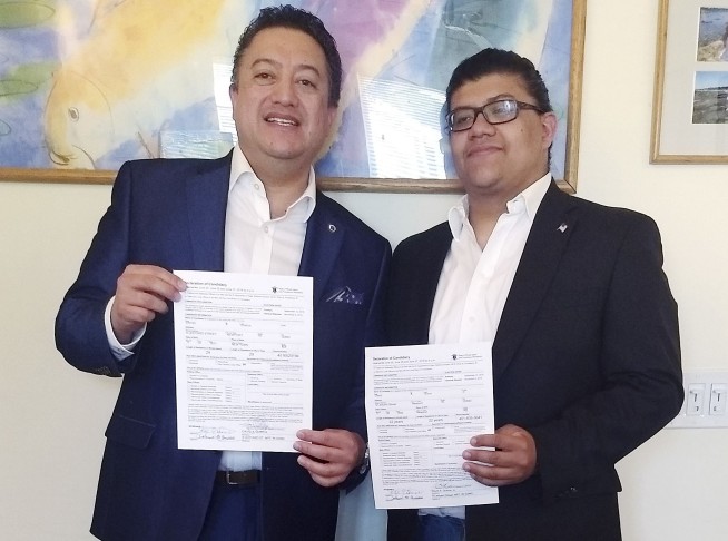 Father, son who disagree on Trump running against each other