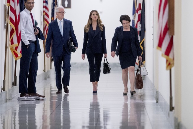 Hicks rebuffs questions on Trump White House in interview