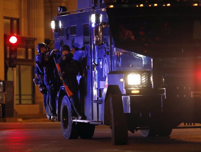 The Latest: Dozens arrested after St. Louis vandalism