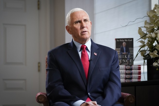 The AP Interview: Pence says voters want new leadership
