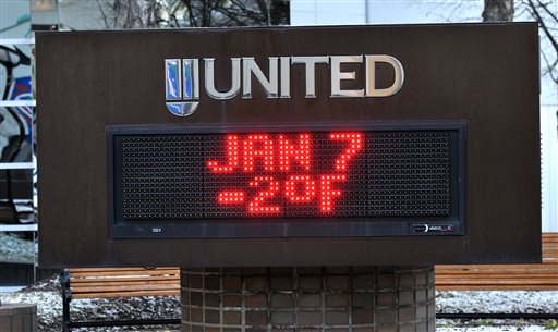 Arctic air eases its grip on much of the US