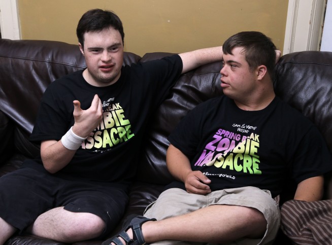 Best friends with Down syndrome make epic zombie movie