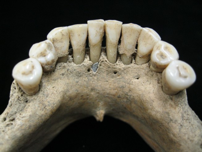 Medieval woman's hidden art career revealed by blue teeth