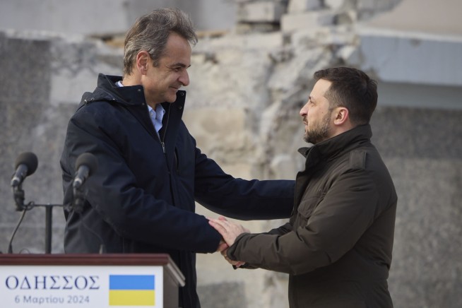 A blast rocks the Ukrainian city of Odesa during a visit by Zelenskyy and Greece's prime minister