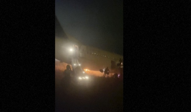 Boeing plane carrying 85 people catches fire and skids off the runway in Senegal, injuring 10