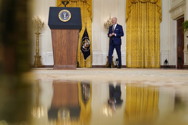 Biden approval hits new low at one-year mark: AP-NORC poll