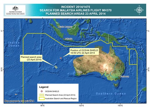 Material on Australian shore examined in jet hunt