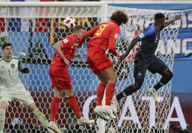 The Latest: France reach World Cup final with win vs Belgium