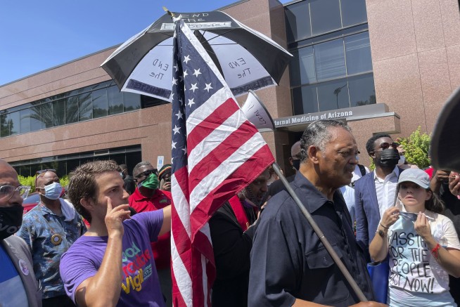 Jesse Jackson among 39 arrested at sit-in at Sinema's office