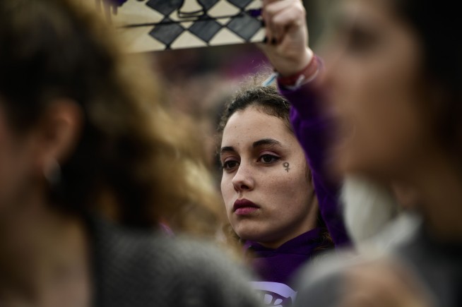 Protests and celebrations mark Women's Day, despite threats