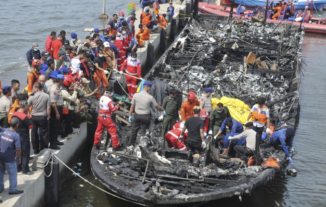 23 dead, 17 missing after Indonesian ferry catches fire