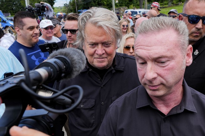 Trump ally Steve Bannon surrenders to federal prison to serve 4-month sentence on contempt charges