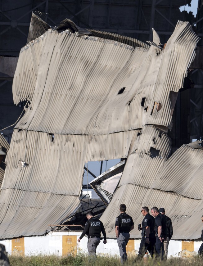 Parks and schools shut in California after asbestos found in burned World War II-era blimp hangar
