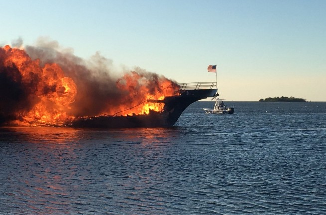 Woman dies after fire on casino boat off Florida's coast