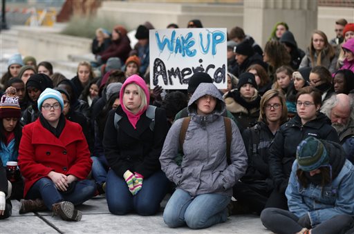 Ferguson protesters rally across US for second day