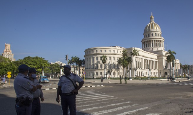Police patrol Havana in large numbers after demonstrations