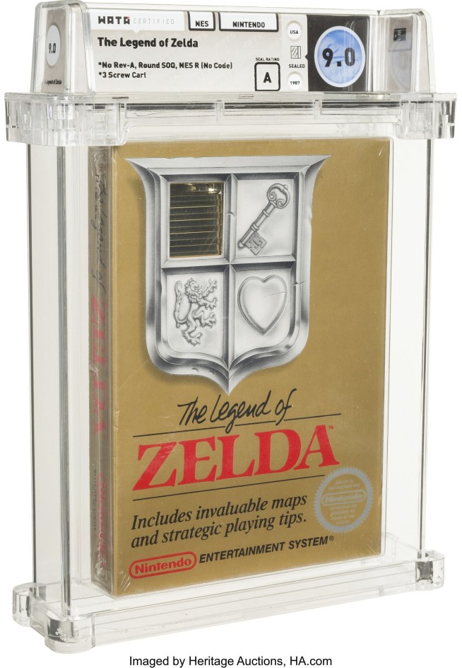 Unopened Legend of Zelda game from 1987 sells for $870,000