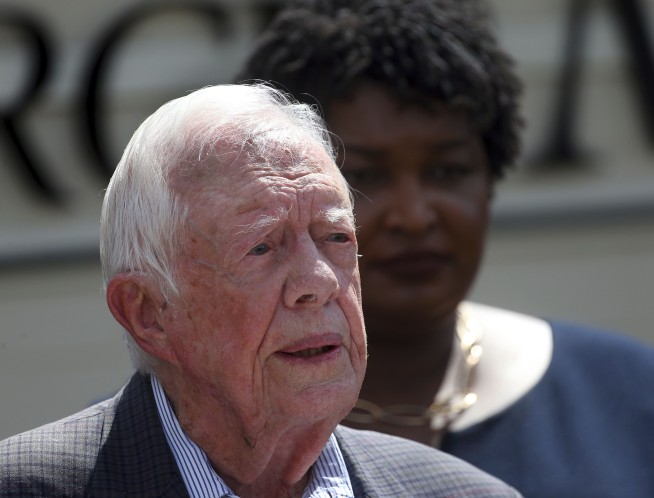 Jimmy Carter wades into Georgia governor's race