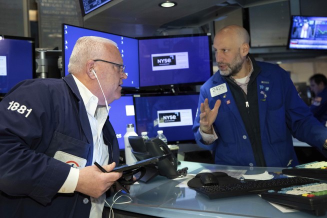 Stocks turn mixed on Wall Street a day after big sell-off