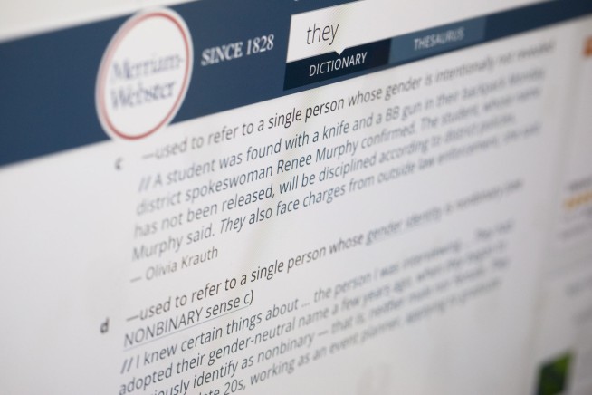 Merriam-Webster declares 'they' its 2019 word of the year