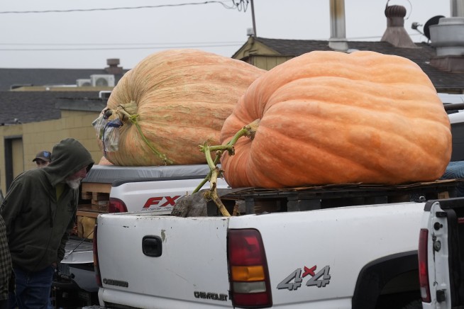 Pumpkin weighing 2,471 pounds wins California contest