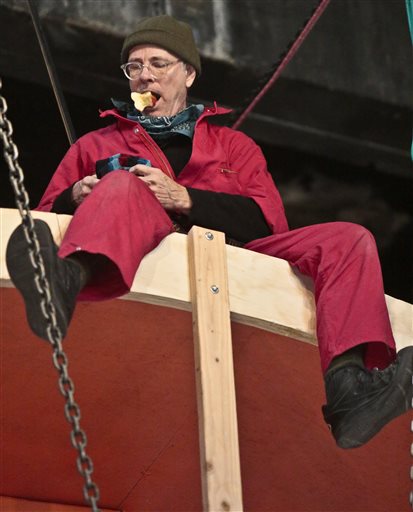 NYC artists live on 'human hamster wheel'