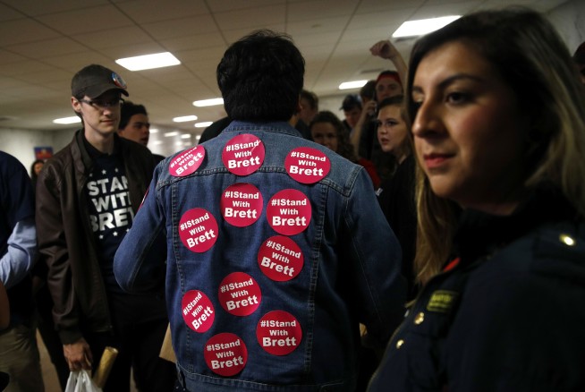 Many women line up in support of Kavanaugh