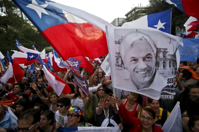 Conservative Pinera wins another turn as Chile's president