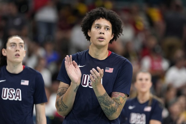 Brittney Griner is 'head over heels' for the Americans coming home in a prisoner swap