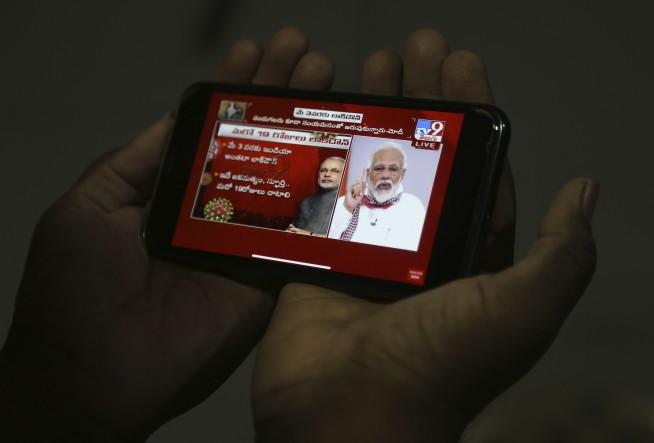 The Latest: India PM extends lockdown two weeks to May 3