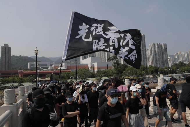 Pro-democracy rallies hit Hong Kong on China's National Day