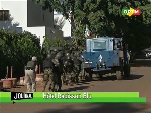 Army: 3 confirmed dead in attack on Mali hotel in capital