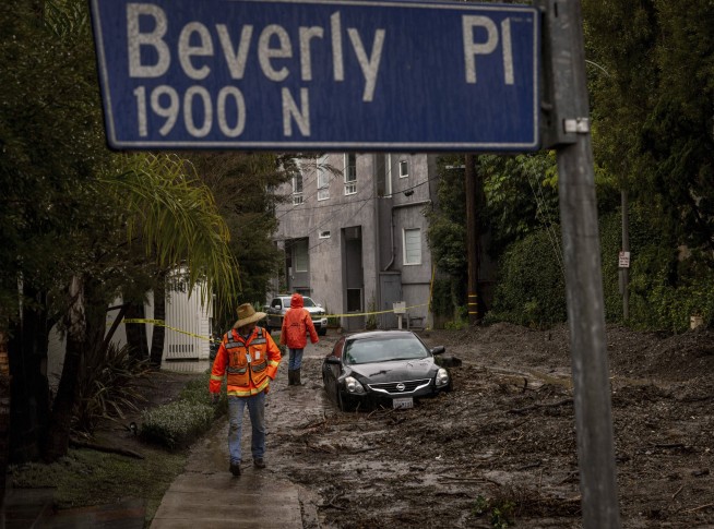 Los Angeles records 475 mudslides during historic storm that has drenched Southern California