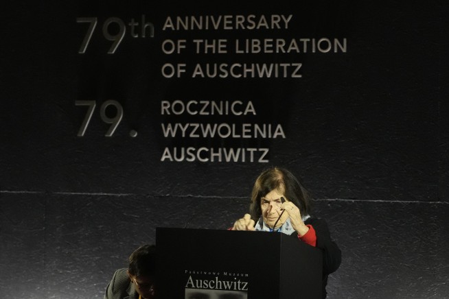 Nazi death camp survivors mark 79th anniversary of Auschwitz liberation on Holocaust Remembrance Day