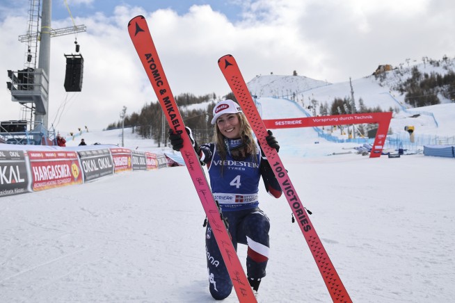 Mikaela Shiffrin gets historic 100th World Cup race win and ties record for most podiums