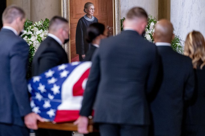 Ginsburg is first woman to lie in state at US Capitol
