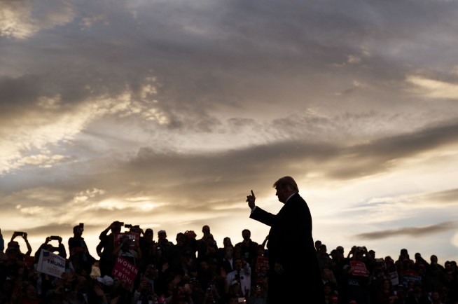 Trump says without evidence that Dems are behind 'caravan'