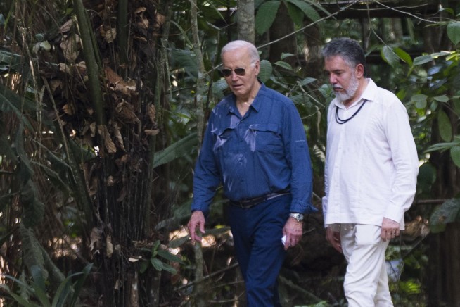 From the Amazon rainforest, Biden declares nobody can reverse US progress on clean energy